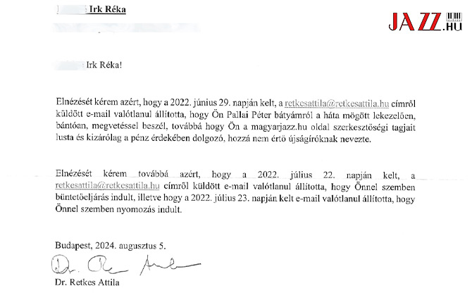 Retkes Attilát elítélte a bíróság jogsértés miatt.